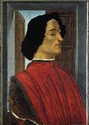 BOTTICELLI, Sandro Portrait of Giuliano de Medici Spain oil painting artist